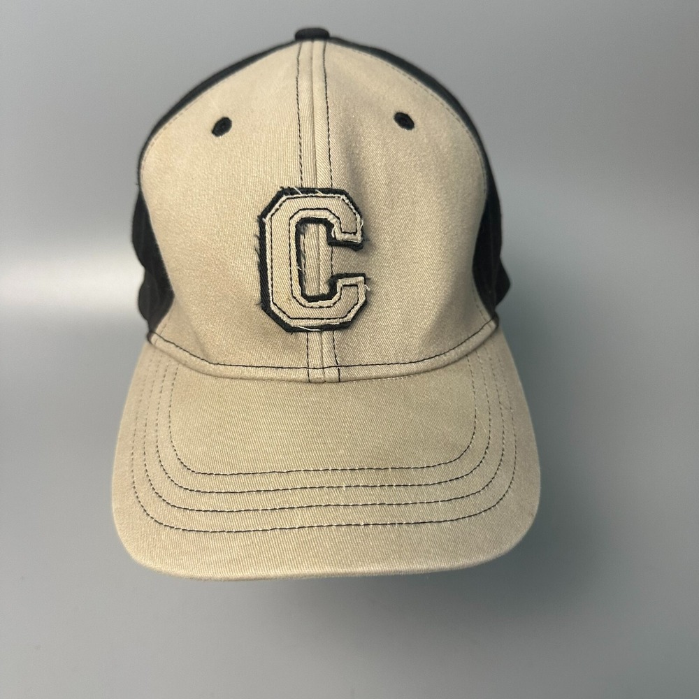 Cinch Mens‎ Baseball Cap Khaki Black Two Tone Embroidered C Logo Hat